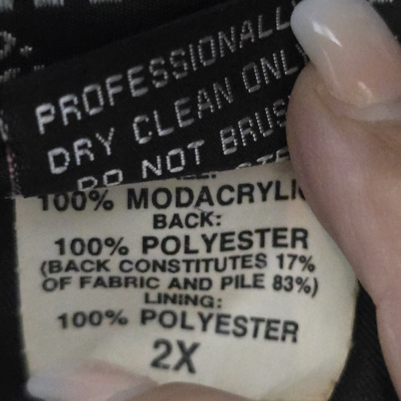 Vintage Olympia Faux Fur Coat Women's 2X Black Long Plush Mob Wife Glam USA - Picture 4 of 7